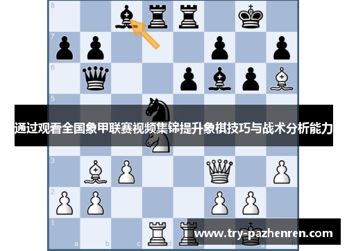 通过观看全国象甲联赛视频集锦提升象棋技巧与战术分析能力